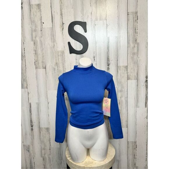 Blue long sleeve top size small - Picture 1 of 6